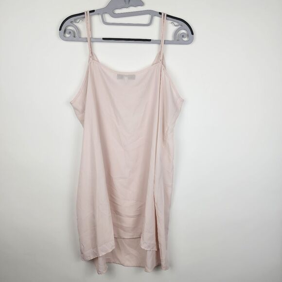 REISS WOMENS 14 CARI SHEER SPAGHETTI STRAP CAMI NUDE V NECK LIGHTWEIGHT NWOT - Picture 5 of 5